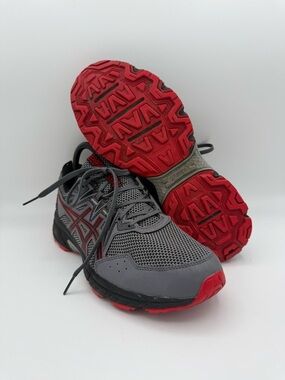 Womens ASICS GEL-Venture 8 Metropolis Red Athletic Trail Running Sneakers Sz 9.5